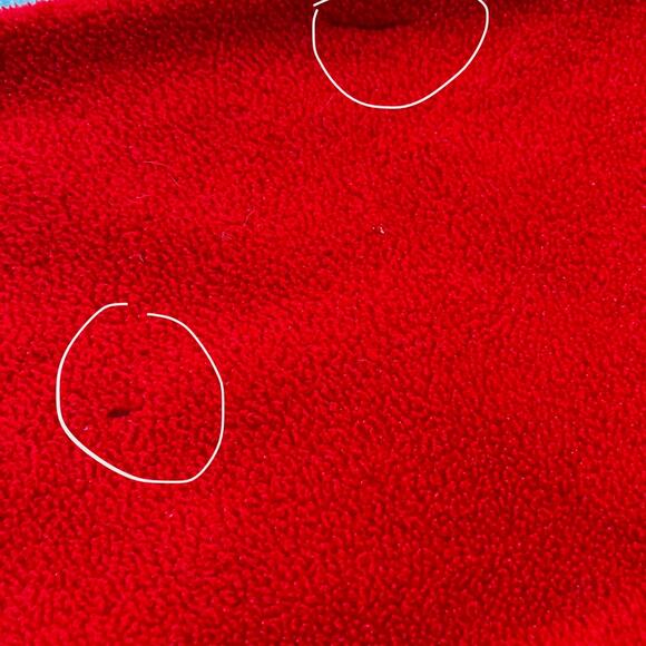 VTG Disney Store 90s Y2k Sweater Sz XL Red Mickey 1/4 Zip Pull Over Long Sleeve - Picture 5 of 12